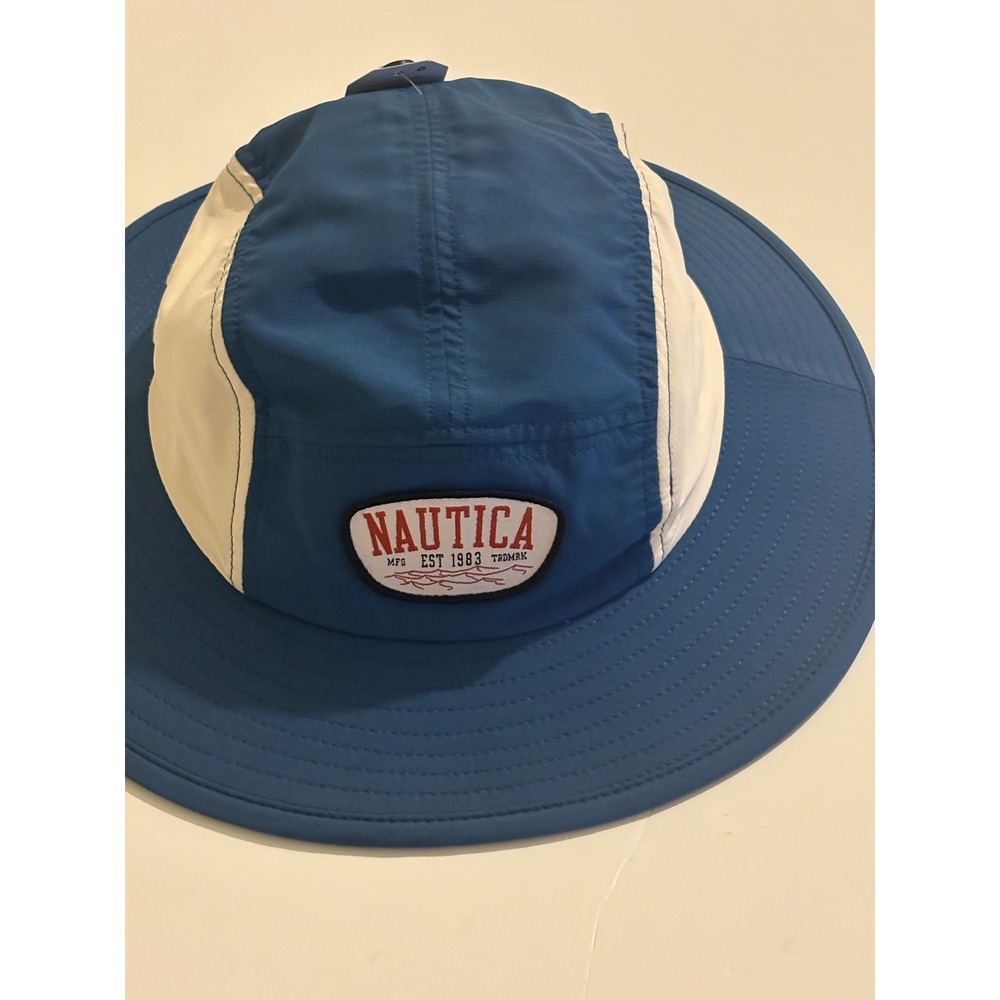 Nautica - Mens L/XL - Blue/White - Boonie Hat with Pocket
